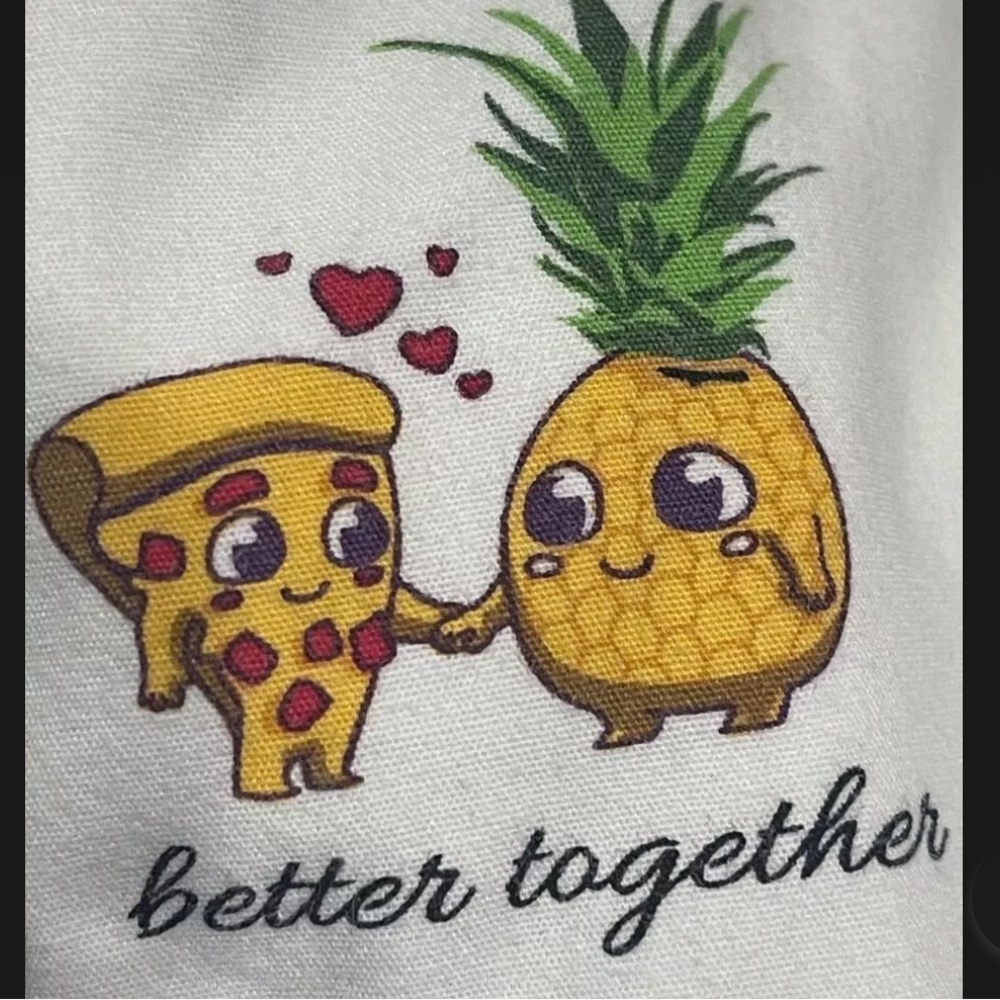 Denim & Flower Ricky Singh Men's Button-down  Short Sleeve SMALL Pineapple Pizza - Picture 2 of 12